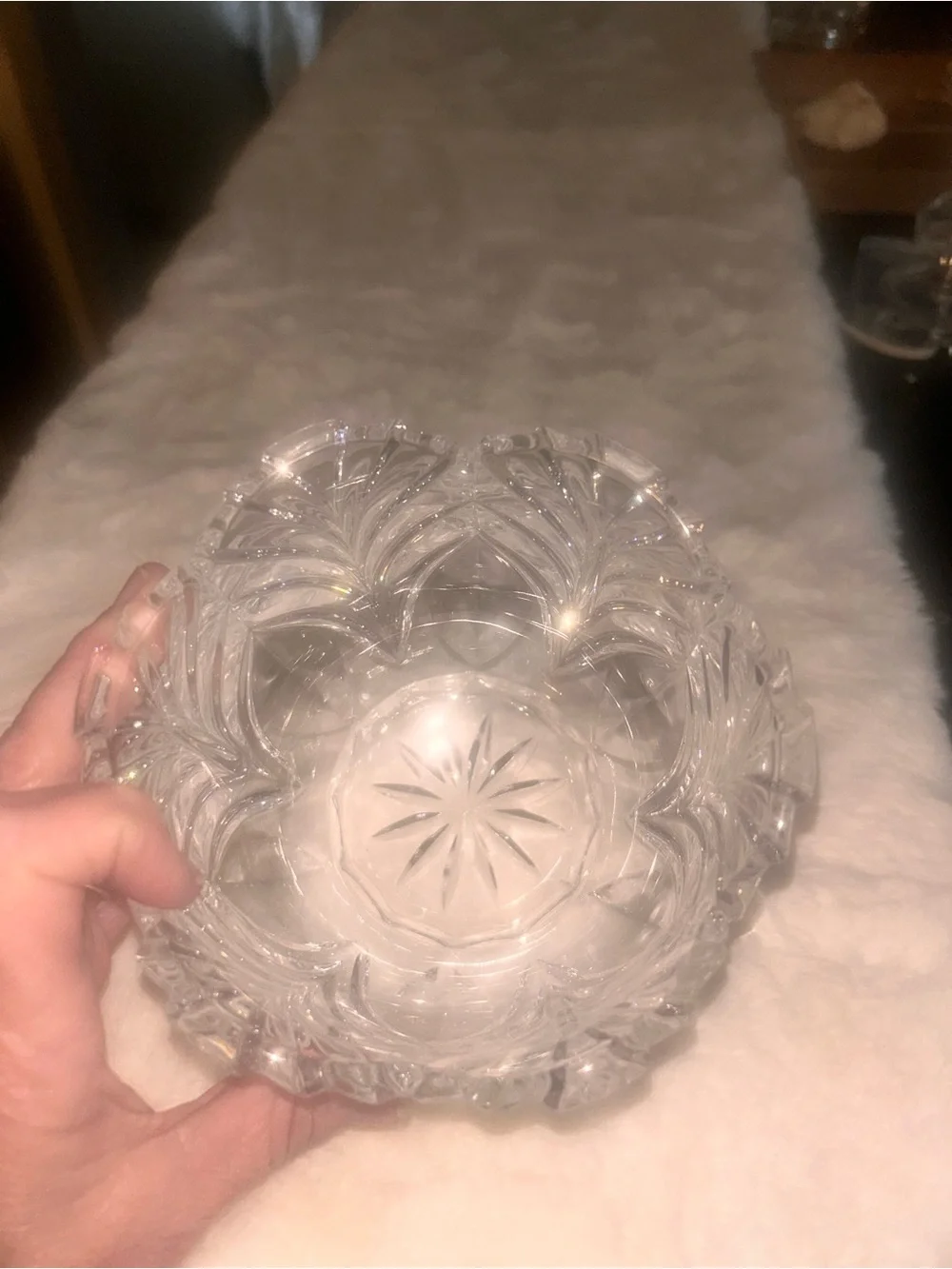 50%offw❤️ Crystal Treasury Noritake  Lead Crystal Germany Crystal Bowl